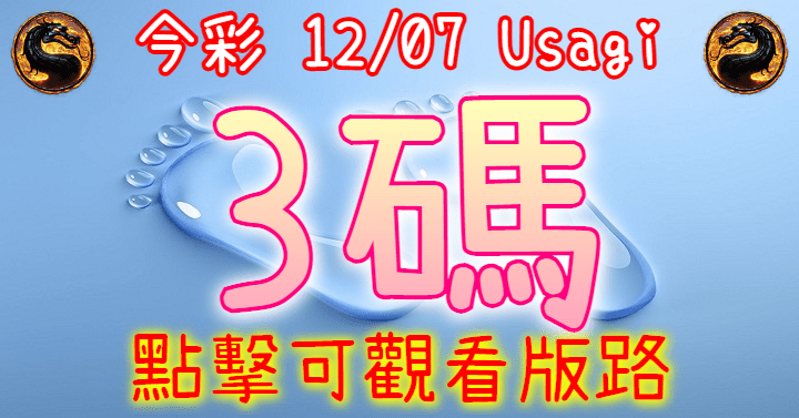 12/7 539 3碼