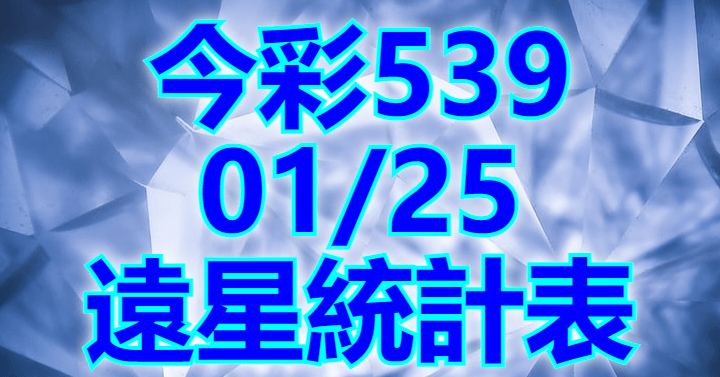 1/25 遠星統計